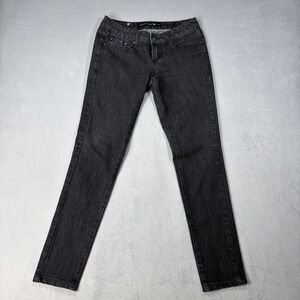 London Bridge Skinny Jeans Women's Size 26 Black Rinse Low Rise  Denim